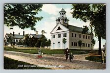 Orange MA, First Universalist Church, c1910 Massachusetts Vintage Postcard picture