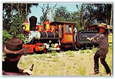 1960 Cedar Point Lake Erie Train Funway Kiddie Ride Train Sandusky Ohio Postcard picture