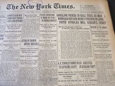 1926 NOV 9 NEW YORK TIMES - GORSLINE PICKED IN HALL TRIAL AS MAN - NT 6537 picture