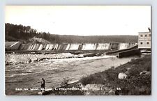 Postcard RPPC Maine Millinocket ME Dam West Branch Landscape 1950s Unposted picture