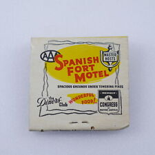 Spanish Fort Motel Matchbook Vintage Mobile Alabama Cover Struck picture