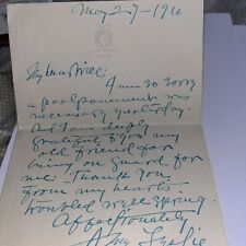 Letter Actress Amy Leslie to “Illinois Theatre” Manager In Chicago Hotel Sherman picture