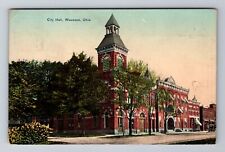 Wauseon OH-Ohio, City Hall, Antique c1911 Vintage Souvenir Postcard picture