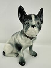 Vtg French Bulldog Porcelain Figurine Wrisley's Perfume Bath Salts 1930s picture