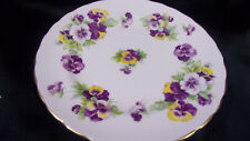 Royal Chelsea English Bone China Floral 8 Inch Gold Trim Salad Plate picture