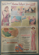 Ry-Krisp Crackers Ad: Actress Marion Talley from 1930's  Size: 11 x 15 inches picture