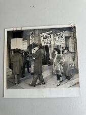 Vtg 1951 Real Press Photo American Hoboes On Strike Asking For Peace picture