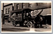 Real Photo 1915 Reo Piano & Furniture Moving Truck At Dunkirk NY RP RPPC D441 picture