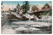 1917 Harriet Prescott Spoffords Res. and Chain Bridge in Winter, Newburyport, MA picture