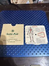 VINTAGE 1932 INSTA-AID FIRST AID AT A GLANCE TREATMENT GUIDE B F McDonald Co picture