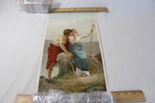 Antique 1894 Lithograph Wooing Art Supplement The New York Recorder picture