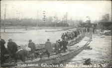 Columbus Ohio OH Street Scene Flood Disaster c1910s Postcard picture