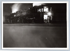 ORIG. 1960'S. SOUTHERN PACIFIC #4202, GLENDALE, CALIF. AT NIGHT 8X10 TRAIN PHOTO picture