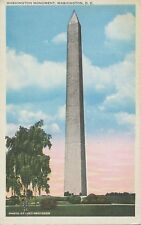 USA ca. 1930 superb mint coloured pc „Washington Monument, WASHINGTON, D.C.“ picture