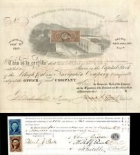 Lehigh Coal and Navigation Co. signed by Clement Biddle - 1867 Autographed Stock picture