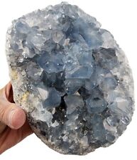Blue Celestite Crystal Natural Specimen Madagascar 3lbs 11.6oz Angel Stone picture