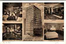 New York City NY Forrest Hotel 224 W. 49th St.Chrome Postcard 1941  picture