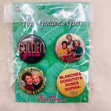 The Golden Girls Official Button Pin Set of 4 ABC Studios w/ Betty White picture