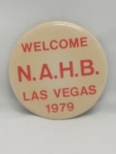 Vintage N.A.H.B. Las Vegas Pinback Button Pin  picture