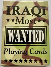 Desert Storm Iraqi Most Wanted Playing Cards Bicycle  Hoyle USA NEW SEALED picture