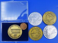 NASA COIN Lot of 5 vtg Space Shuttle ATLANTIS STS-104 -45 -74 BOX picture