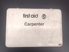 VTG Carpenter First Aid Kit Metal Box Heavy Sealed Bandage Compress Sling Gauze picture