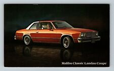 1975 Chevrolet Malibu Classic Landau Coupe Automobile Vintage Postcard picture