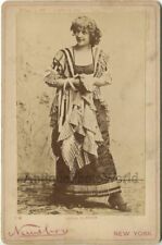 Actress singer Lillian Lulu Glaser in great costume antique cabinet photo picture