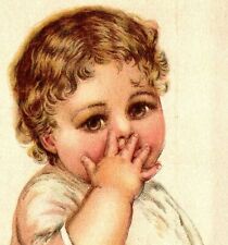 Victorian Trade Card Grandma's Coffee Baby Picture Gray Kingman and Collins  picture