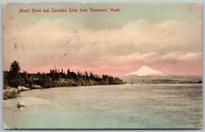 Vancouver Washington 1907 Postcard Mount Hood And Columbia River picture