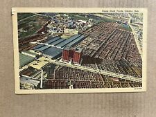 Postcard Omaha NE Nebraska Union Stock Yards Aerial View Vintage PC picture