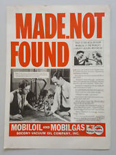 1937 Mobiloil Mobilgas Auto Care Blueprints Design Vintage Magazine Print Ad picture