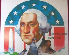 1976 VINTAGE USA POSTER OF GEORGE WASHINGTON ANDY WARHOL STYLE XTR.RARE picture