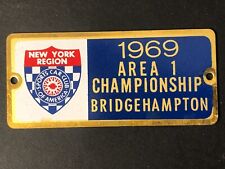 SCCA New York Region 1969 Area 1 Championship Bridgehampton Dash / Wall Plaque picture