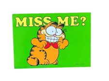 Miss Me? Garfield Jim Davis 1978 Unposted Chrome Postcard picture