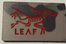Arc’teryx Leaf Iron-On Hook & Loop Military Patch Red/Camo 2x3 Inches picture