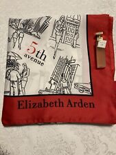 New Silky Elizabeth Arden Vintage ladies head scarf & 5th Avenue perfume. Lovely picture
