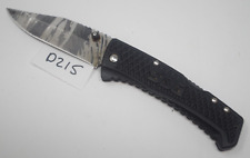 SOG Traction Limited Edition Black And Grey Camo Clip Point Blade Black picture