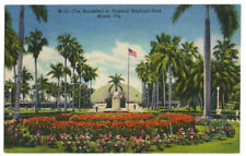 Miami FL Postcard Florida Bayfront Park Linen picture