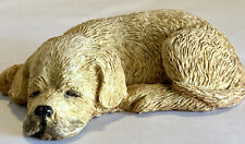 Sandicast Sleeping Labrador Retriever Puppy Sandra Brue Signed Figurine 1986 USA picture