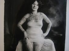 ' LADY VIOLA ' Tattoo Lady Tattooed Kobel photo 1950S 7X5 IN. FULL BODY VIEW picture