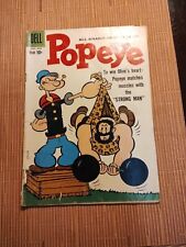 DELL POPEYE #48 (4.0) MUSCLES WITH THE STRONG MAN 1959 picture