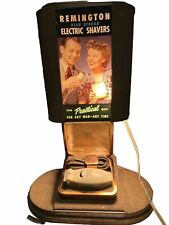 Vintage Remington Electric Shavers Store Lighted Display Sign Rare Working 1947 picture