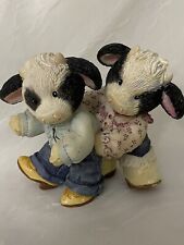 1998 Mary's Moo Moos “ Moo Two -Stepped Into My Heart Cow Dancing figurine CUTE picture