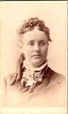 Lovely Woman, Pretty Hairstyle, Id'd on Back, Mich. c1870s, CDV Photo #2222 picture