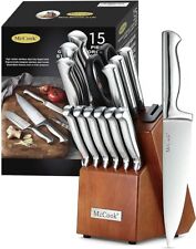  German Stainless Steel Kitchen Knife Block Sets with Built-in Sharpener picture