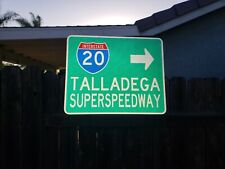 TALLADEGA SUPERSPEEDWAY Interstate 20 road sign, 30