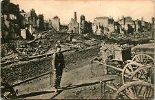 WW1 Malancourt France Ruins After Bombing Bombardment UNP 1916 Postcard picture