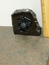 Vintage NOS US Marine Corp. Hand Carved PA Coal Sculpture picture