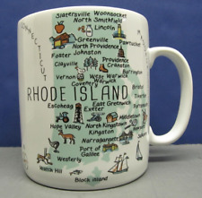 RHODE ISLAND MAP CUP - Jumbo Size 24 oz Porcelain Coffee Mug - by My Place (716) picture